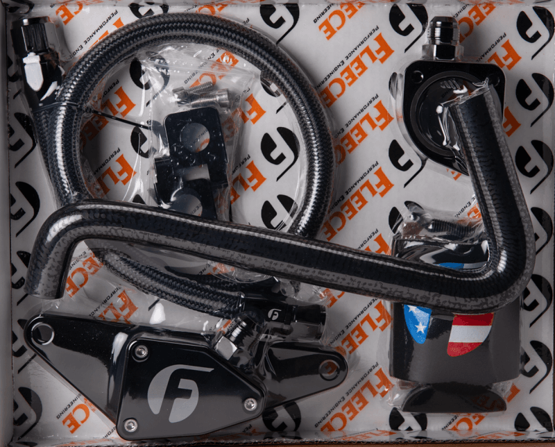 Fleece Performance 06-07 Auto Trans Cummins Coolant Bypass Kit w/ Stainless Steel Braided Line thumbnail 7