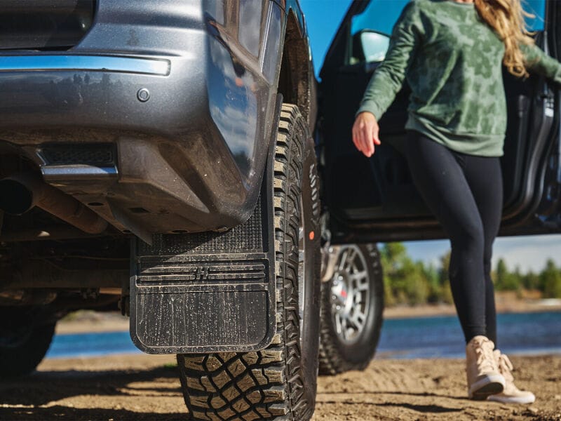Husky Liners Universal 12in Wide Black Rubber Front Mud Flaps w/ Weight thumbnail 2