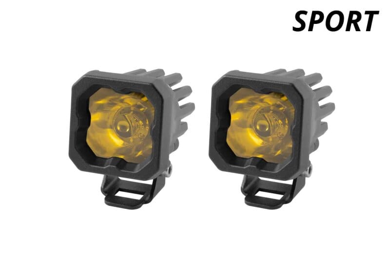 Diode Dynamics Stage Series C1 LED Pod Sport - Yellow Spot Standard ABL (Pair) thumbnail 2