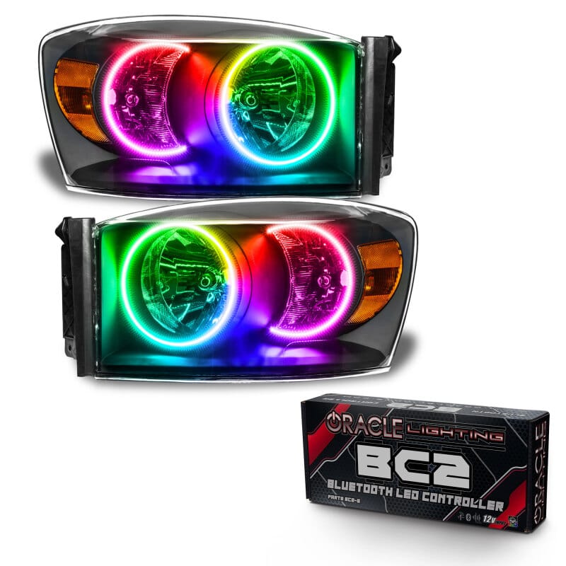Oracle 07-08 Dodge Ram SMD HL - Black - ColorSHIFT w/ BC1 Controller