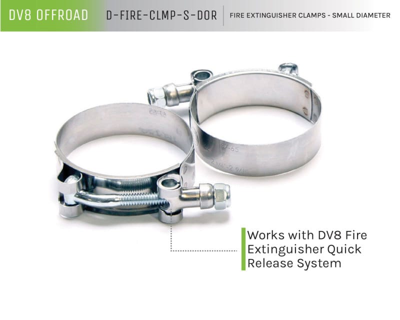 DV8 Offroad Fire Extinguisher Mount Clamps - Small thumbnail 2