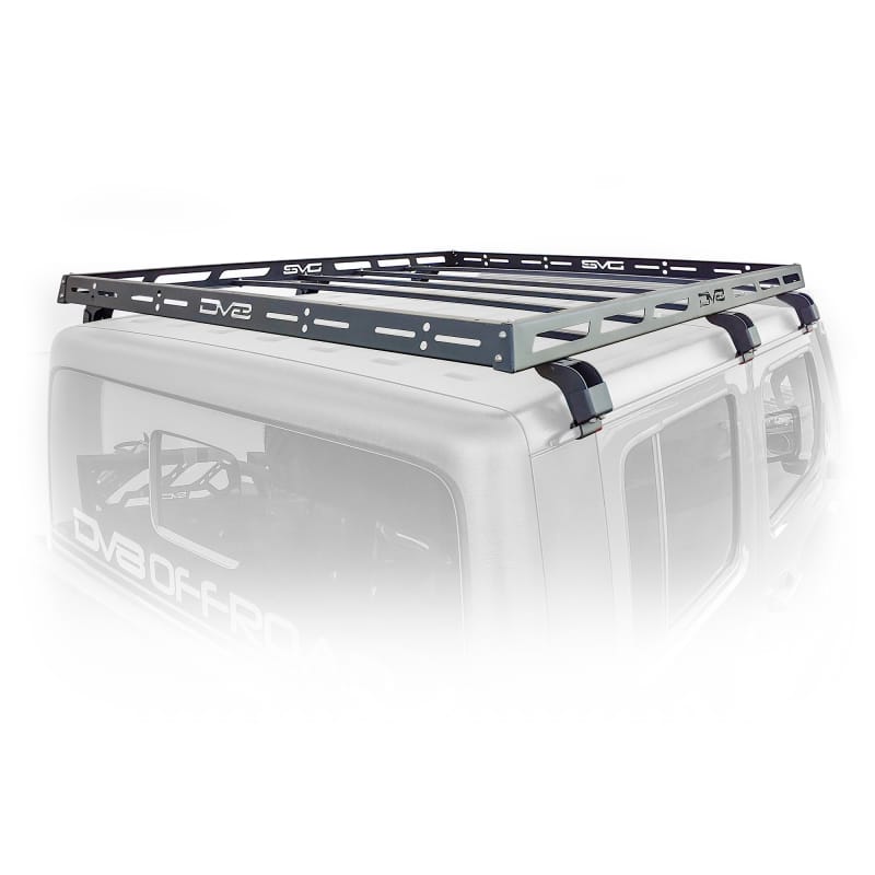 DV8 Offroad 07-18 Jeep Wrangler JK 4 DR / JL 2 DR & JT / 18+ Gladiator Roof Rack thumbnail 3