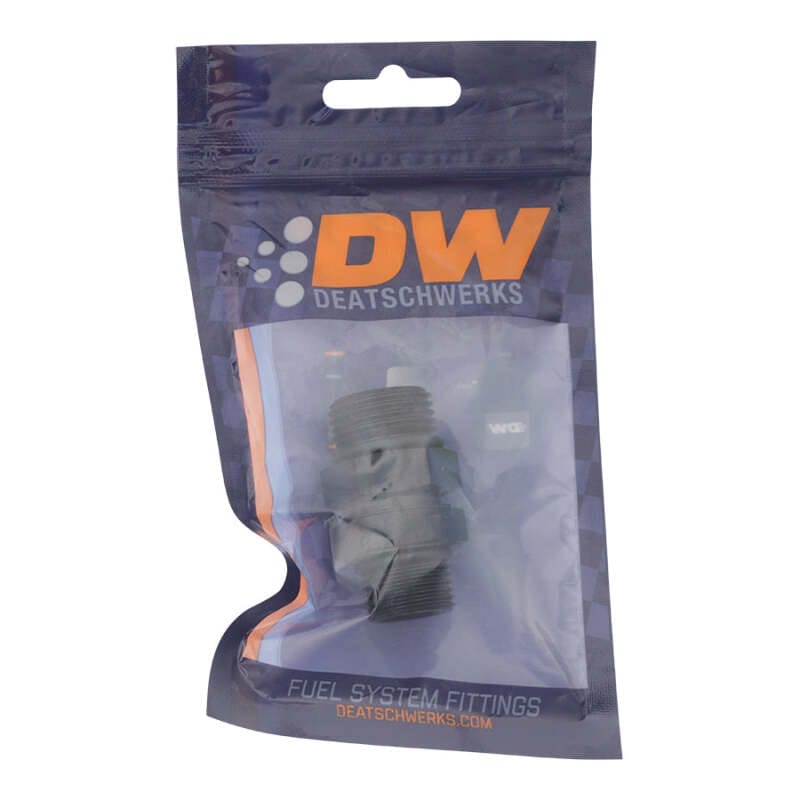 DeatschWerks 8AN ORB Male to 10AN ORB Male Swivel Adapter - Anodized Matte Black thumbnail 2