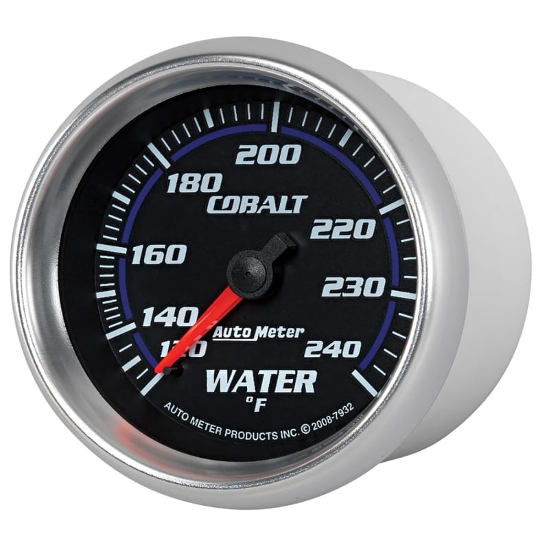 Autometer Cobalt 66mm 120-240 Degree F Mechanical Water Temperature Gauge thumbnail 2