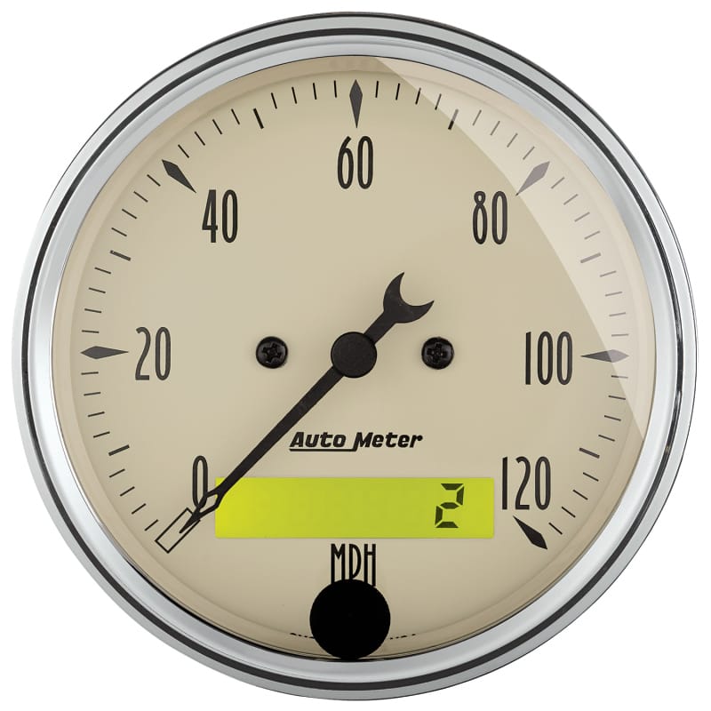 Autometer 6 Gauges Direct-Fit Dash Kit 64-66 Chevy - Antique Beige thumbnail 5
