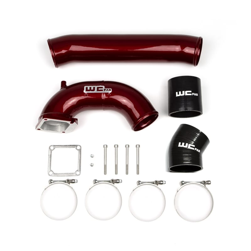 Wehrli 98.5-02 Cummins 5.9L 3.5in Intake Horn & Driver Intercooler Pipe - Sparkle Copper