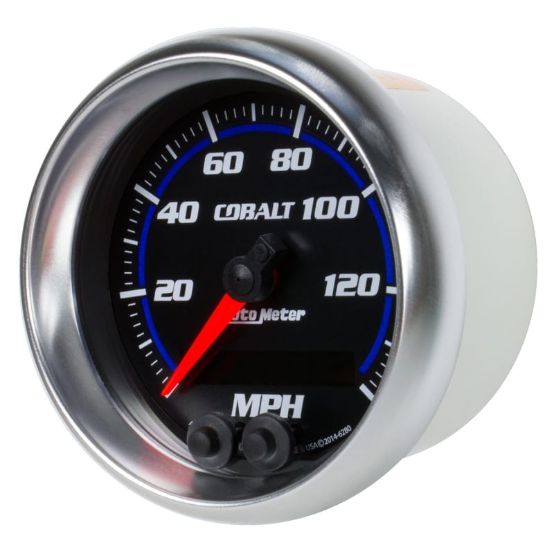 Autometer Cobalt 3-3/8in 0-140MPH In-Dash Electronic GPS Programmable Speedometer thumbnail 2