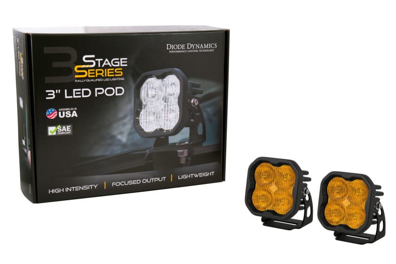Diode Dynamics SS3 Max ABL - Yellow Combo Standard (Pair) thumbnail 4