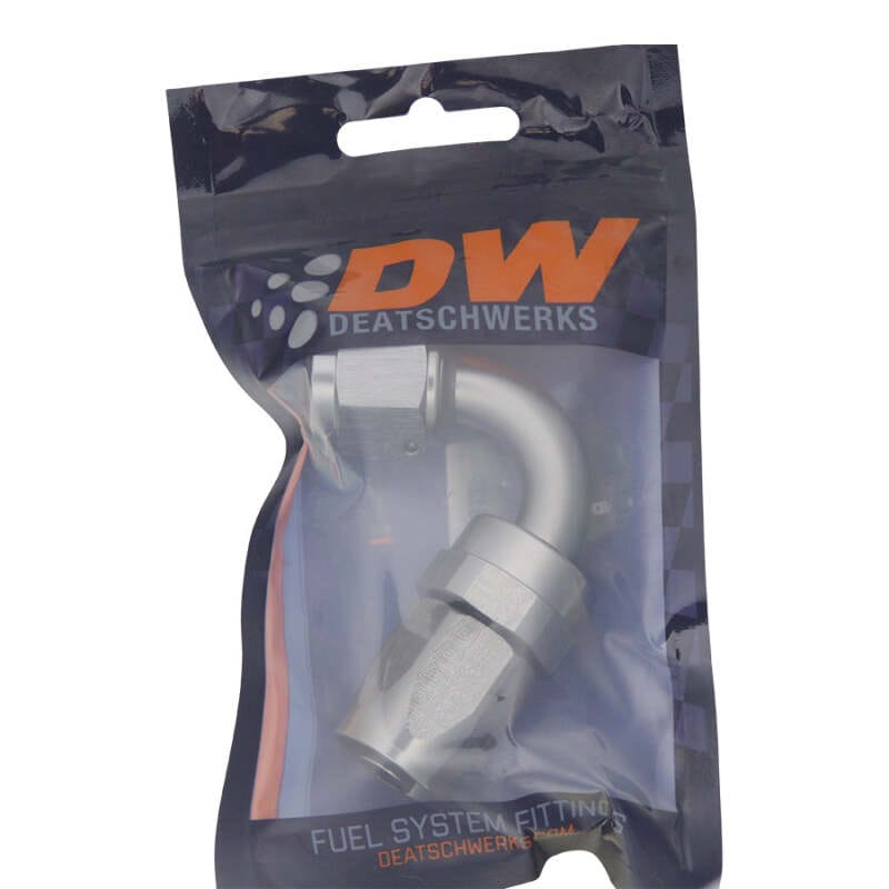 DeatschWerks 8AN Female Swivel 120-Degree Hose End CPE - Anodized Titanium thumbnail 2