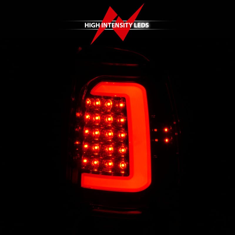 ANZO 1997-2004 Dodge Dakota LED Taillights Chrome Housing Red Lens Pair thumbnail 7