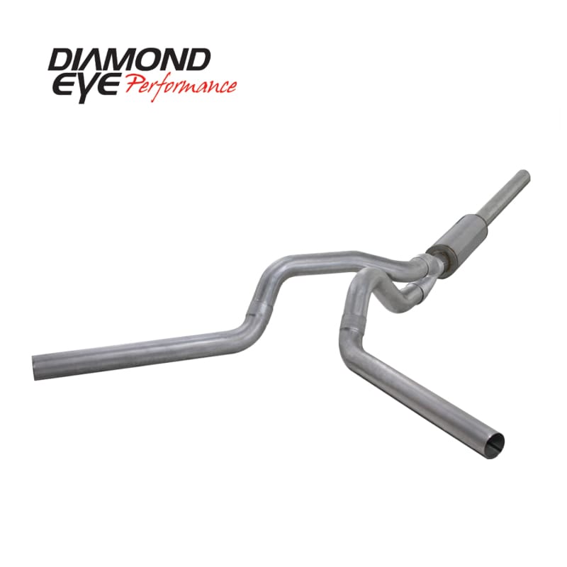 Diamond Eye KIT 4in Catback MFLR RPLCMENT PIPE DUAL AL: 2004.5-2007.5 DODGE CUMMINS 600 thumbnail 2