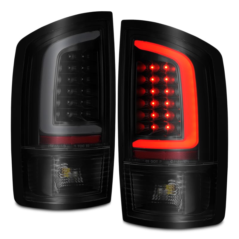 ANZO 2002-2006 Dodge  Ram 1500 LED Tail Lights w/ Light Bar Black Housing Smoke Lens thumbnail 2