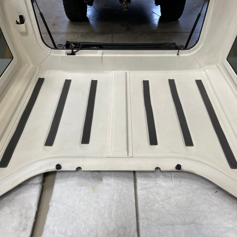 DEI 11-18 Jeep Wrangler JK 2-Door Boom Mat Complete Headliner Kit - 6 Piece - White thumbnail 3