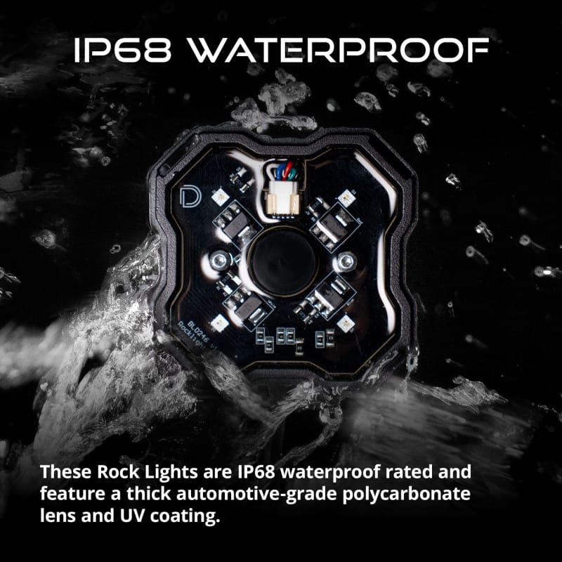 Diode Dynamics Stage Series SXS Rock Light Installer Kit RGBW M8 (4-pack) thumbnail 6
