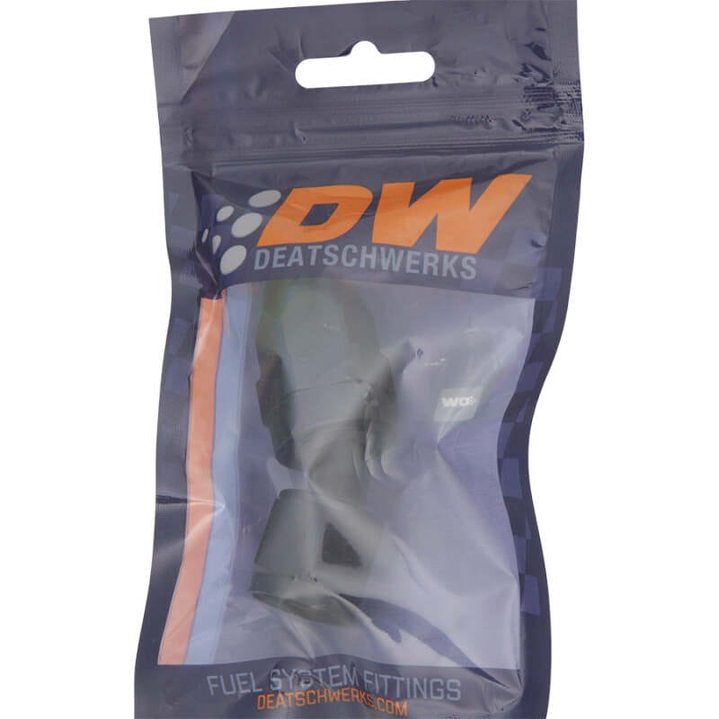 DeatschWerks 8 AN Female Flare Swivel 30-Degree Hose End PTFE - Anodized Matte Black thumbnail 2