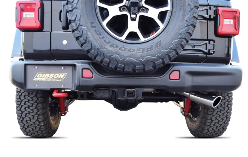 Gibson 18-22 Jeep Wrangler JL Sport 3.6L 2.5in Cat-Back Single Exhaust - Stainless thumbnail 2