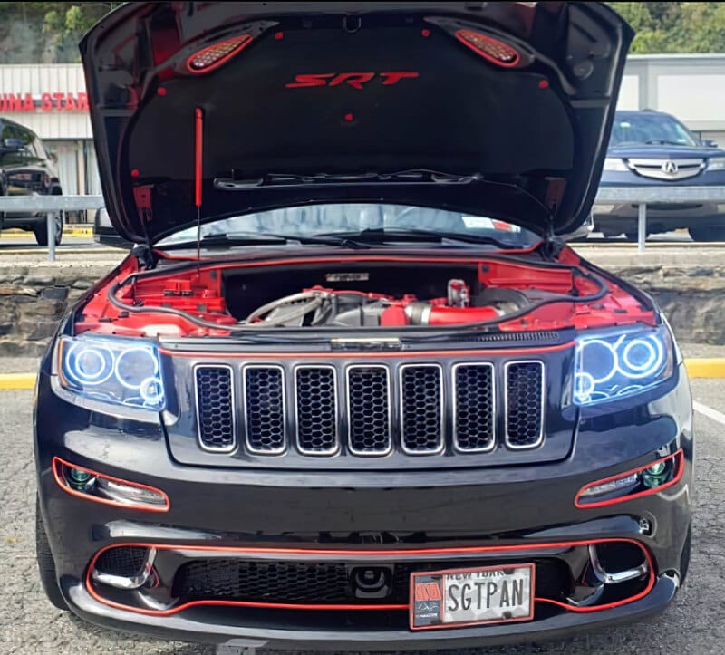 Oracle Jeep Grand Cherokee 11-13 Triple Halo Kit - ColorSHIFT w/o Controller thumbnail 3