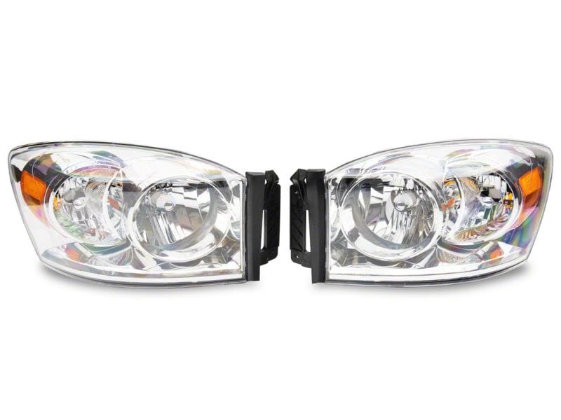 Raxiom 06-08 Dodge RAM 1500 Axial Series OEM Style Rep Headlights- Chrome Housing (Clear Lens) thumbnail 2