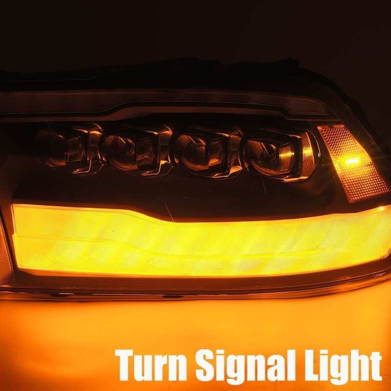 AlphaRex 09-18 Dodge Ram 1500HD NOVA LED Projector Headlights Plank Style Design Chrome w/DRL thumbnail 6
