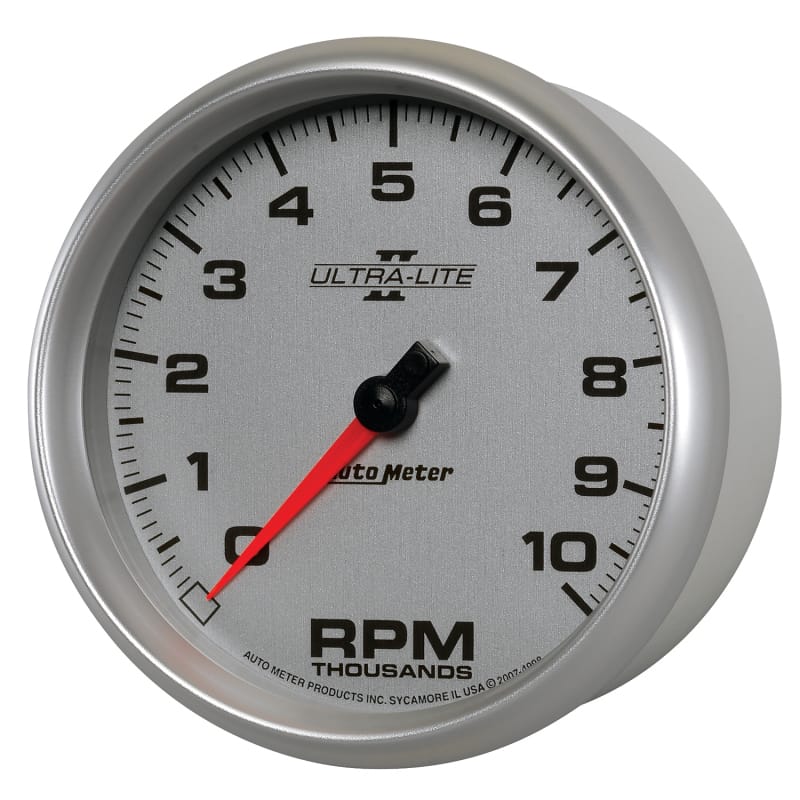 Autometer Ultra-Lite II 5 Inch 10000 RPM In-Dash Tachometer thumbnail 2