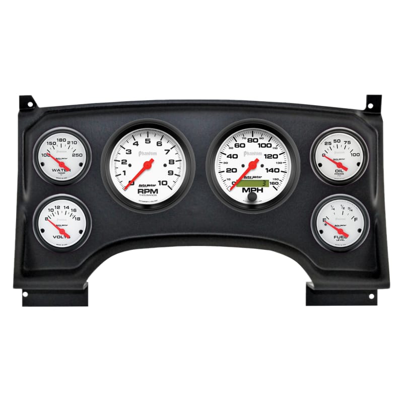 Autometer Phantom Direct Fit Dash Kit 94-97 Chevy S10 Truck (2 x 3-3/8in. / 4 x 2-1/16in.)
