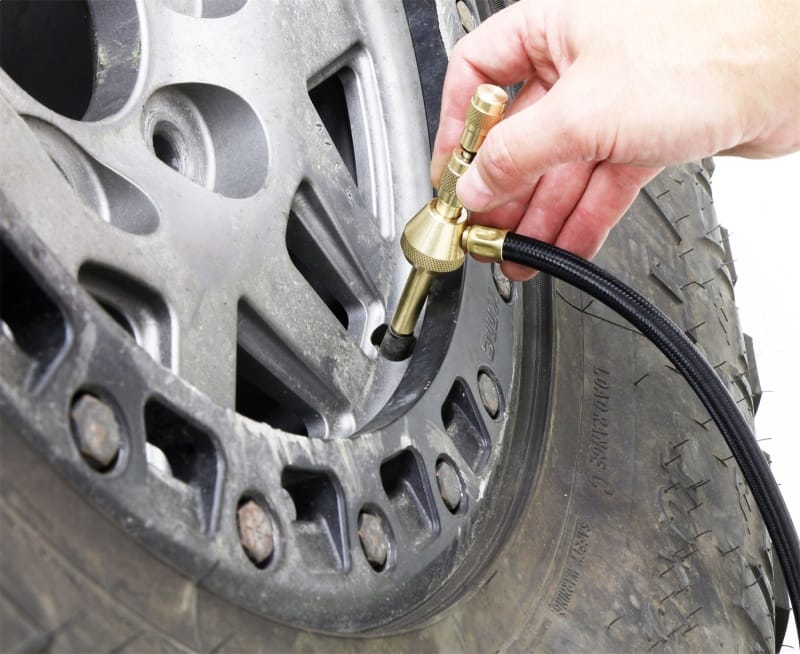 RockJock Elite Analog Tire Deflator 3in Stainless Steel Liquid Filled Gauge Beadlock Friendly thumbnail 3