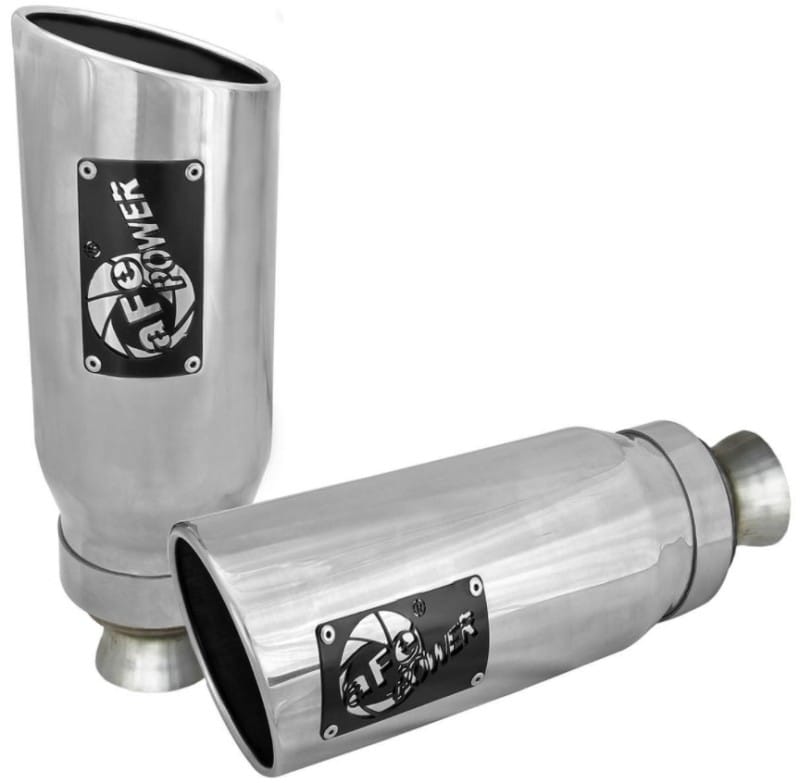 aFe MACH Force-XP 4-1/2in Steel OE Replacement Exhaust Tips - 2021+ Dodge Ram (5.7L V8) - Polished thumbnail 2