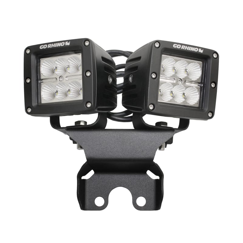 Go Rhino 18-20 Jeep Wrangler JL/JLU Light Mount - One or Two 3in Cubes thumbnail 2