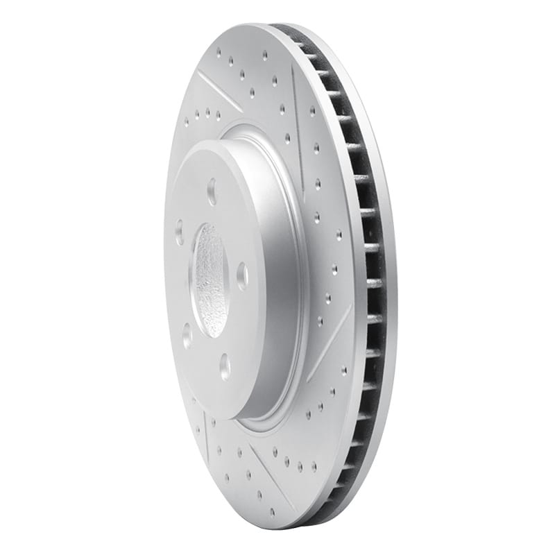R1 08-12 Jeep J8 Front Right Drilled & Slotted Geo-Carbon Rotor thumbnail 2