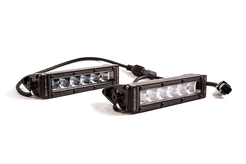 Diode Dynamics 6 In LED Light Bar Single Row Straight SS6 - White Wide Light Bar (Pair) thumbnail 2