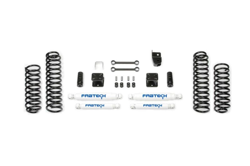 Fabtech 07-18 Jeep JK 4WD 4-Door 3in Sport System w/Perf. Shocks - FTS24097