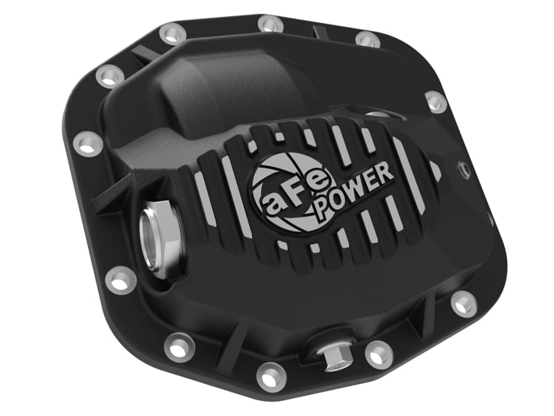 aFe Pro Series Front Differential Cover Black 2018+ Jeep Wrangler (JL) V6 3.6L (Dana M186) thumbnail 2
