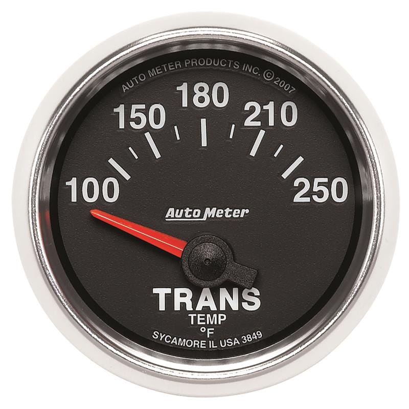 Autometer GS 52mm 100-250 Degree F Short Sweep Electronic Transmission Temperature Gauge