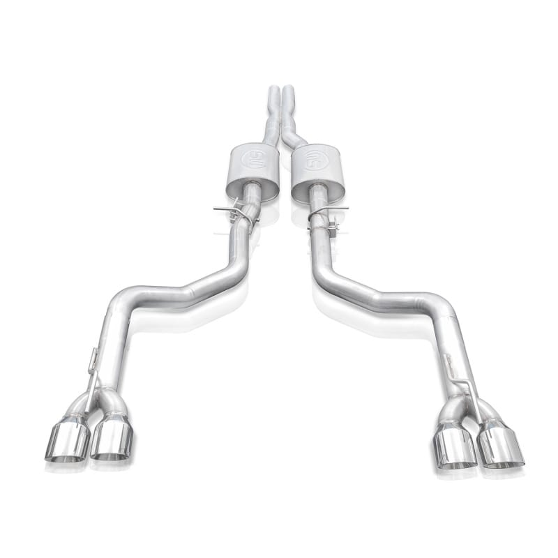 Stainless Works 15-19 Dodge Challenger 6.2L/6.4L Hemi 3in Redline Catback X-Pipe w/4in Quad Tips thumbnail 2