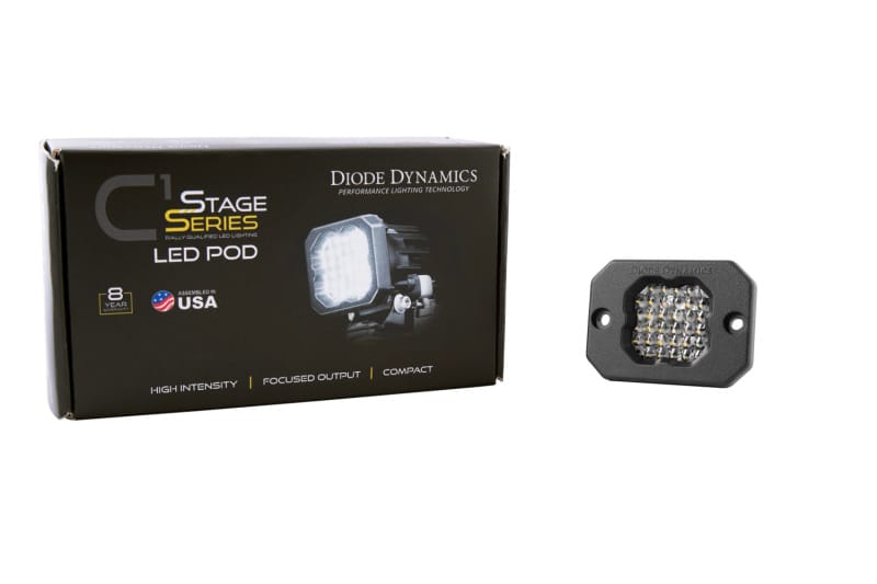 Diode Dynamics Stage Series C1 LED Pod Pro - White Flood Flush ABL Each thumbnail 4