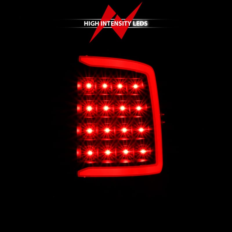 ANZO 2009-2018 Dodge Ram 1500 LED Taillight Plank Style Black w/Smoke Lens thumbnail 7