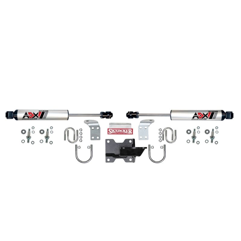 Skyjacker 07-18 jeep Wrangler JK ADX 2.0 Dual Stabilizer Kit w/ CNC Machined Polished Alum.