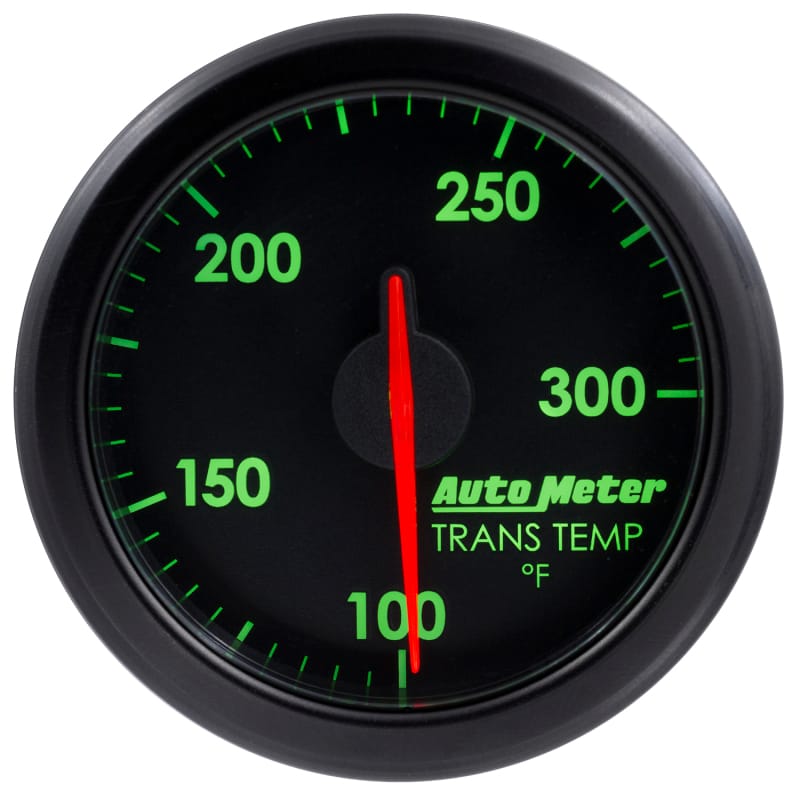 Autometer Airdrive 2-1/6in Trans Temperature Gauge 100-300 Degrees F - Black thumbnail 3