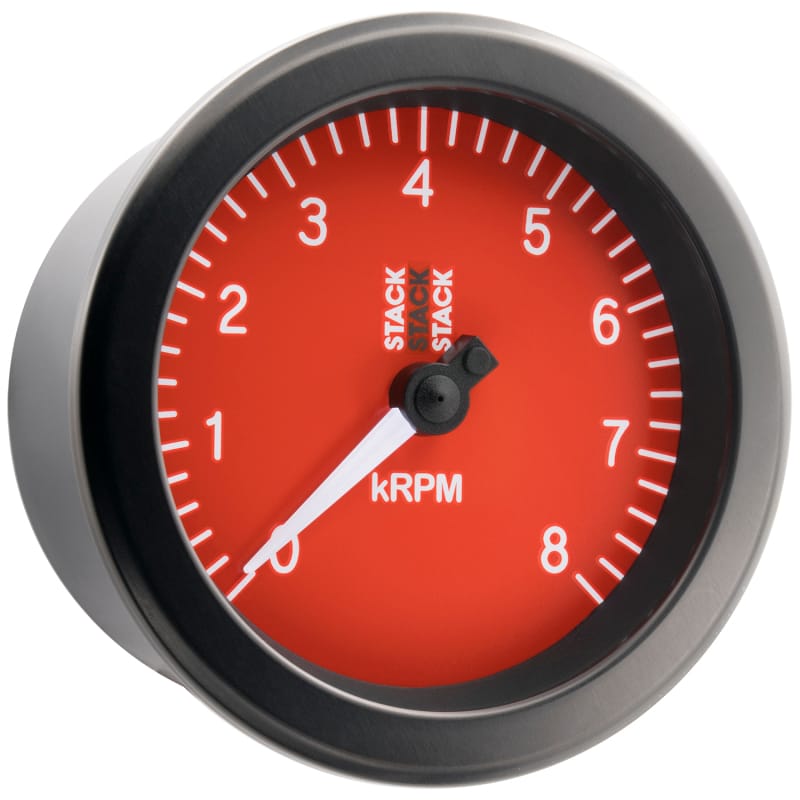 Autometer Stack Sport 88mm 0-8K RPM Tachometer - Red thumbnail 6