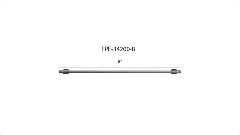Fleece Performance 8in High Pressure Fuel Line (8mm x 3.5mm Line M14x1.5 Nuts) thumbnail 3