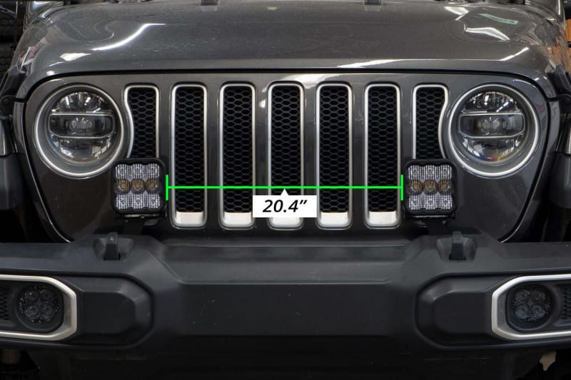 Diode Dynamics 18-21 Jeep JL Wrangler SS5 Bumper LED Pod Light Kit - Sport Yellow Driving thumbnail 4