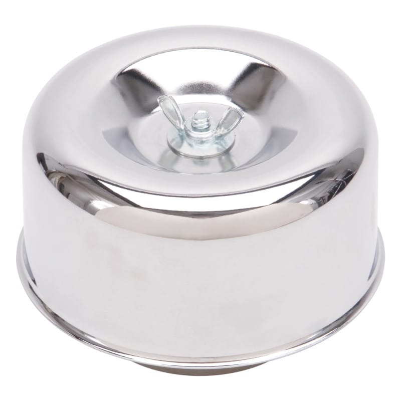Edelbrock Air Cleaner 94 Series Round Steel Top 4 65In Dia X 3 125In 2 63In ID Raised Base Chrome thumbnail 3
