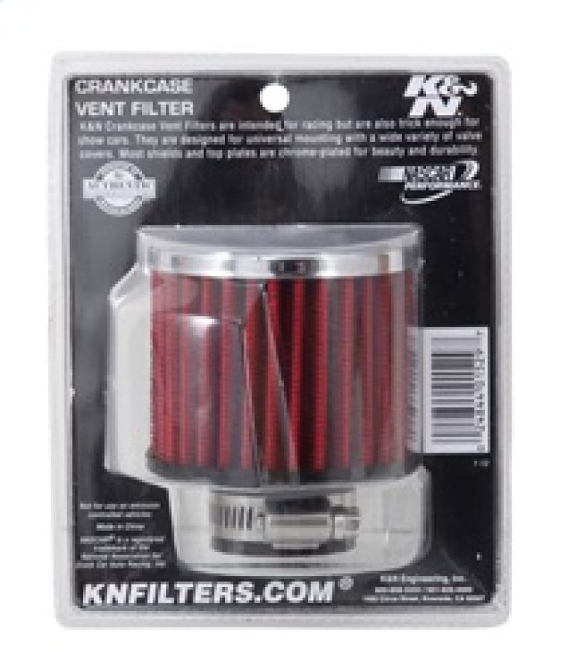 K&N 1.25in Flange ID x 3in OD x 2.5in H Rubber Base Crankcase Vent Filter thumbnail 3