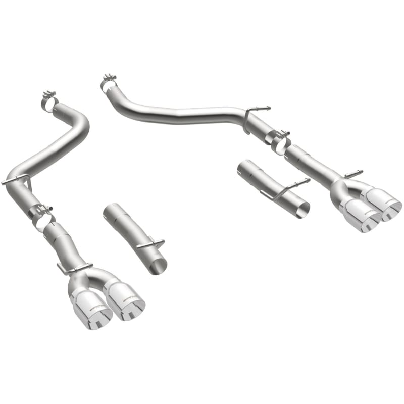MagnaFlow Axle-Back, SS, 2.5in, Quad Split Rear 3.5in Tip 2015 Dodge Challenger 3.6L V6 thumbnail 3