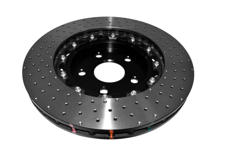 DBA 06-10 Jeep Grand Cherokee SRT8 Front 5000 Series Cross Drilled Rotor w/Black Hat thumbnail 2