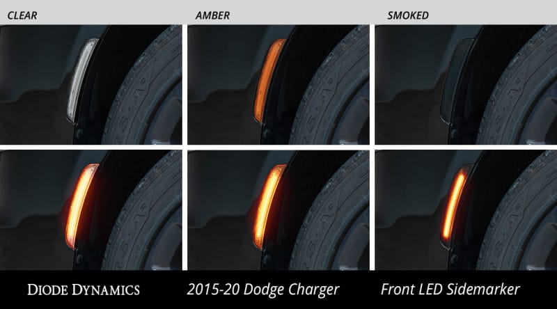 Diode Dynamics 15-21 Dodge Charger LED Sidemarkers - Smoked (set) thumbnail 5
