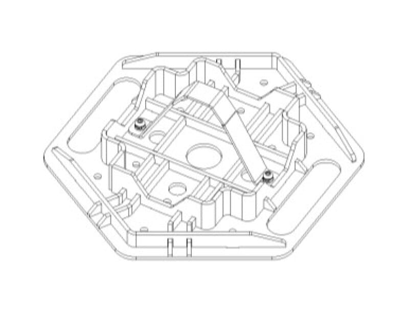 Go Rhino Xventure Gear El Gato Base Plate - Blk thumbnail 3