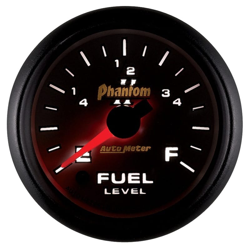 Autometer Phantom II 52mm Full Sweep Electronic 0-280 ohm Fuel Level Programmable E-F Range Gauge thumbnail 2