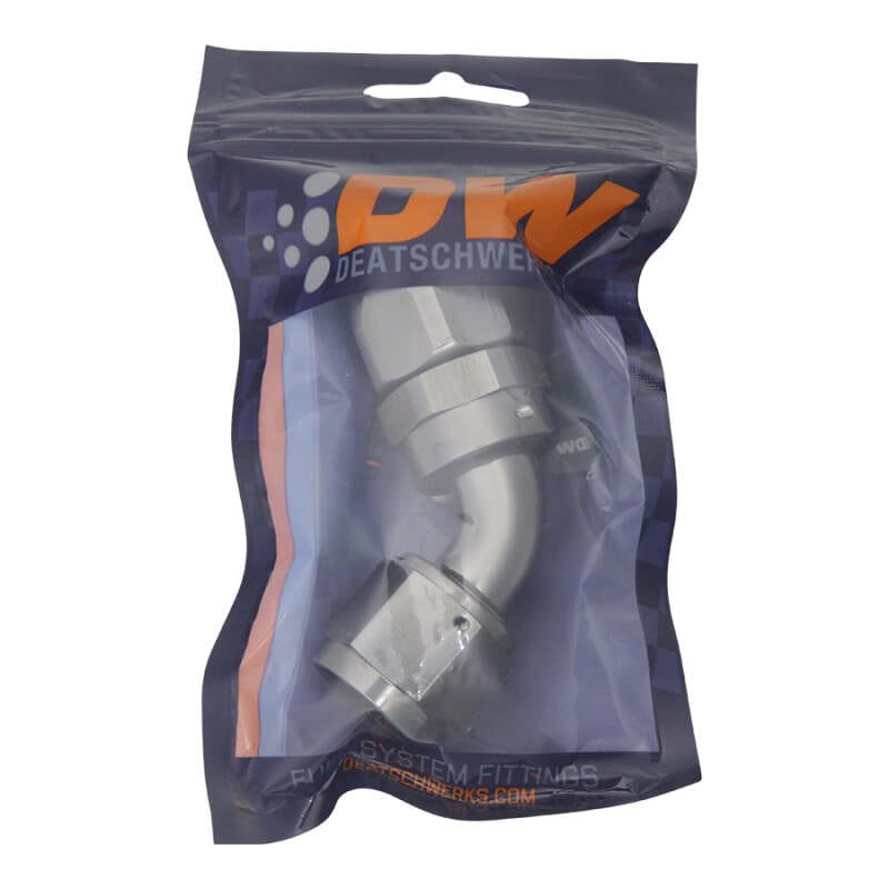 DeatschWerks 10AN Female Swivel 60-Degree Hose End CPE - Anodized Titanium thumbnail 2