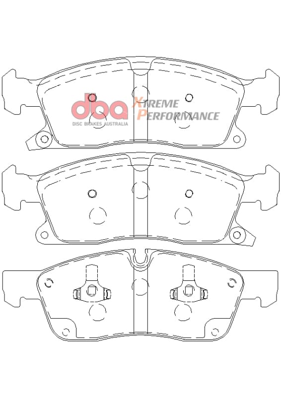 DBA 11-12 Dodge Durango / 11-12 Jeep Grand Cherokee XP650 Front Brake Pads thumbnail 2
